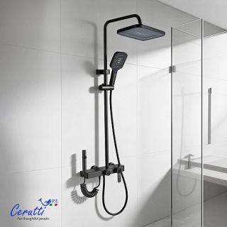 Душевая стойка Ceruttispa ALFIO графит